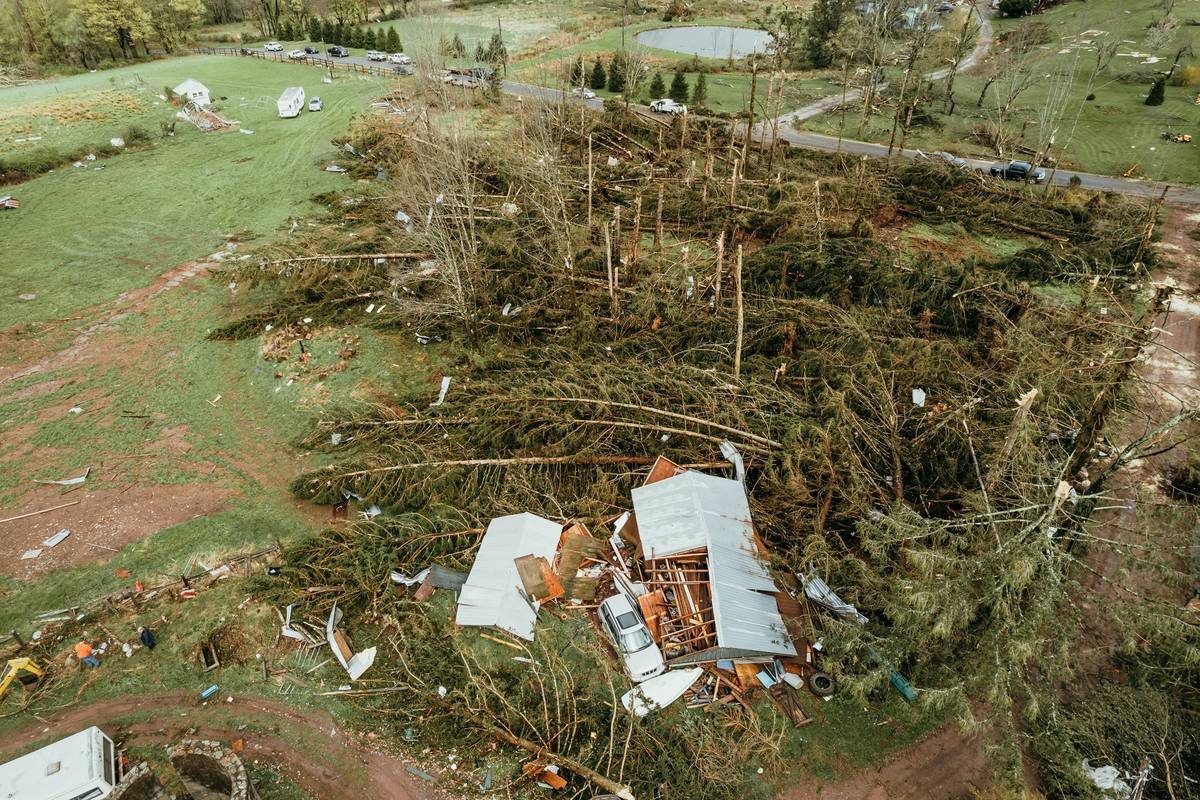 Damage from a tornado in Callicoon Center NY 13/16 (IG: @clay.banks)